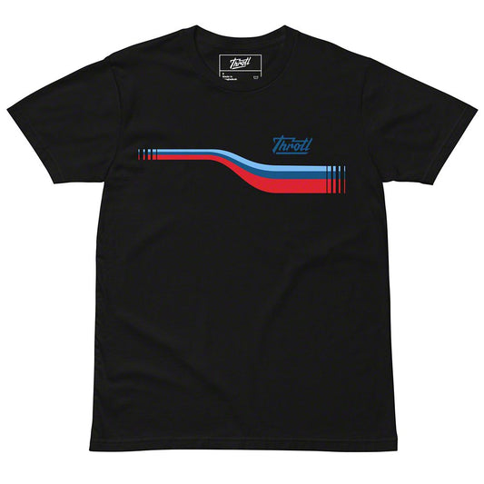 Throtl Euro Short Sleeve T-Shirt; Black
