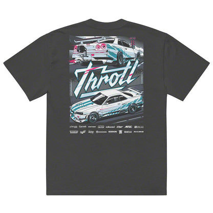 Throtl R34 Racing Oversized Premium Short Sleeve T-Shirt