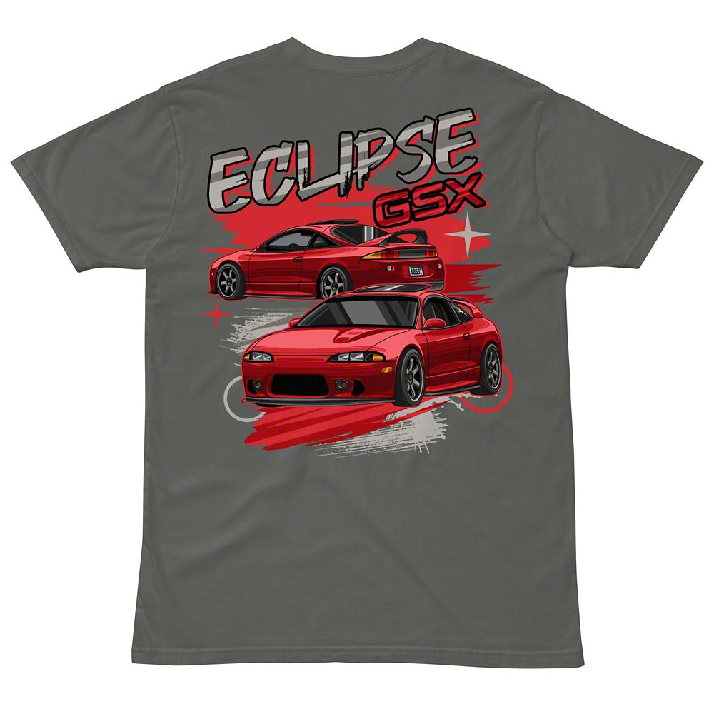 Throtl Eclipse Short Sleeve T-Shirt; Charcoal