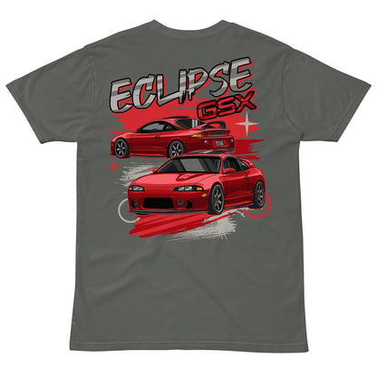 Throtl Eclipse Short Sleeve T-Shirt; Charcoal
