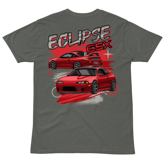 Throtl Eclipse Short Sleeve T-Shirt; Charcoal