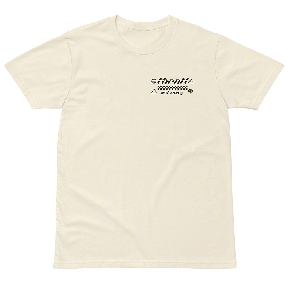 Throtl Youtube Mechanic Short Sleeve T-Shirt; Natural