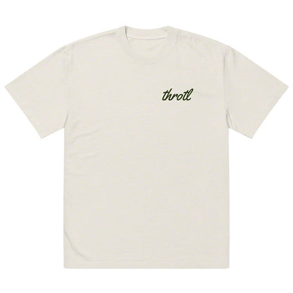 Throtl Who Needs Money Premium Oversized Faded T-Shirt