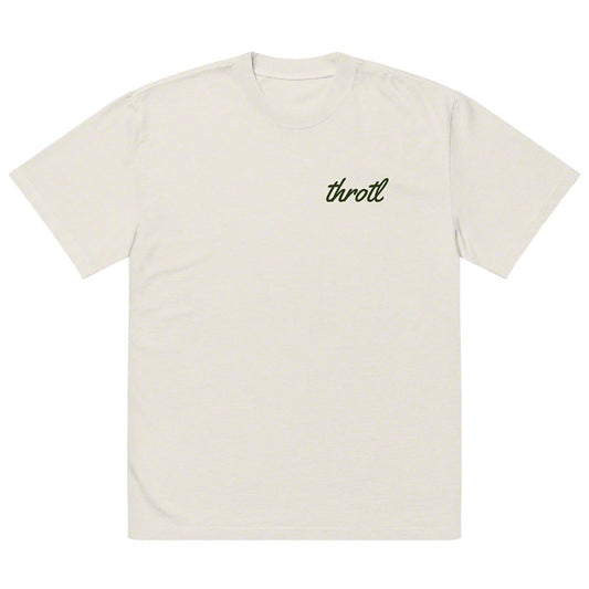 Throtl Who Needs Money Premium Oversized Faded T-Shirt