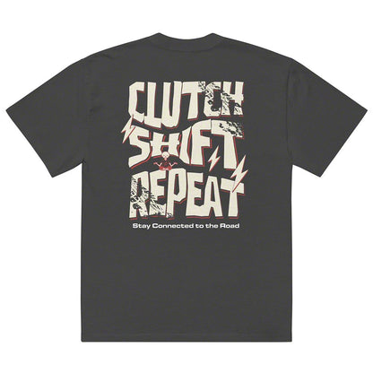 Throtl Clutch Shift Repeat Premium Oversized T-Shirt