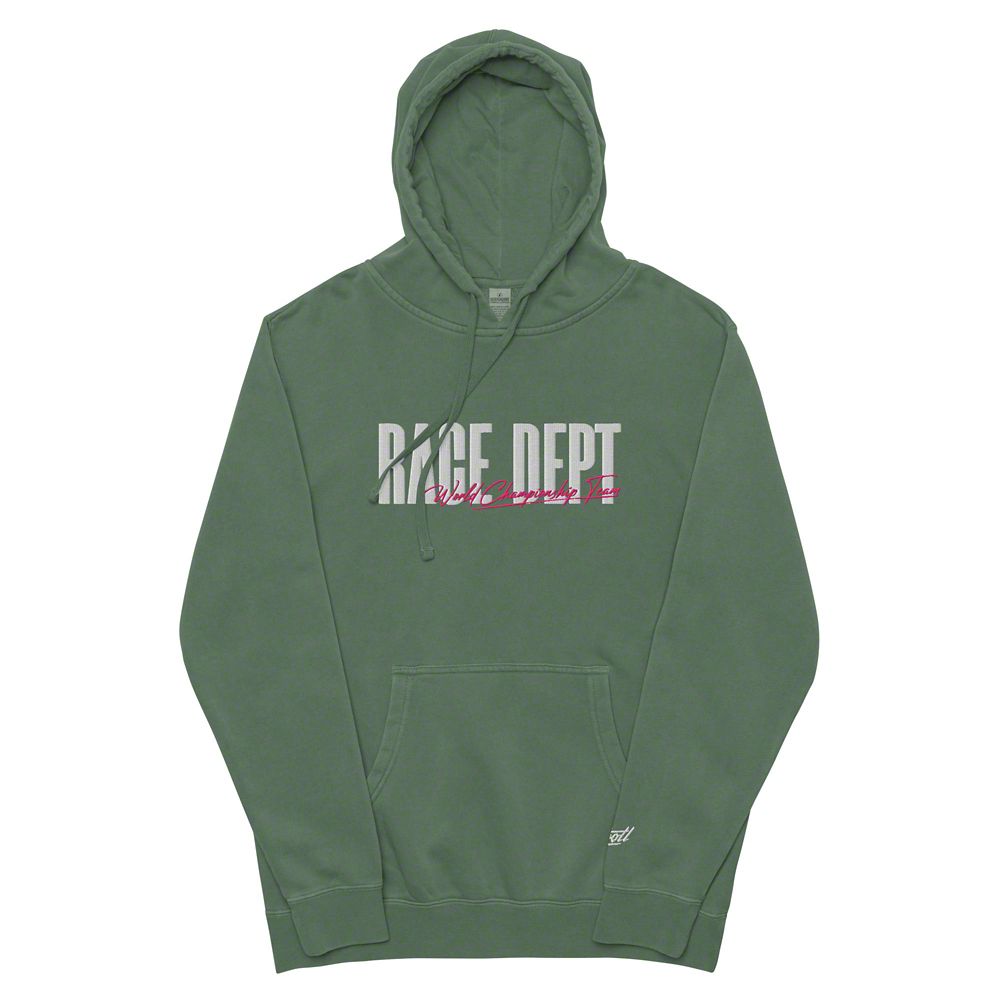 Throtl Race Department World Champion Hoodie; Pigment Alpine Green