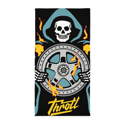 Throtl Death by Wheels Beach Towel