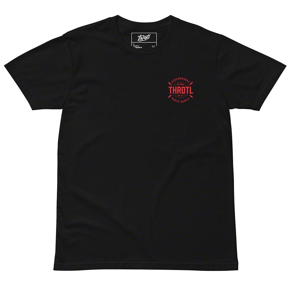 Throtl R35 Cherry Blossom Short Sleeve T-Shirt; Black