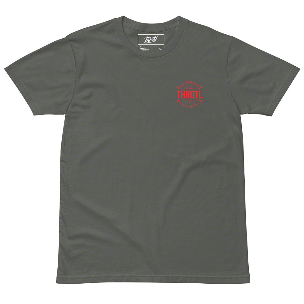 Throtl R35 Cherry Blossom Short Sleeve T-Shirt; Charcoal