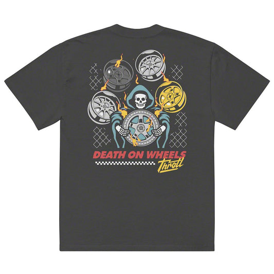 Throtl Death on Wheels Premium Oversized T-Shirt