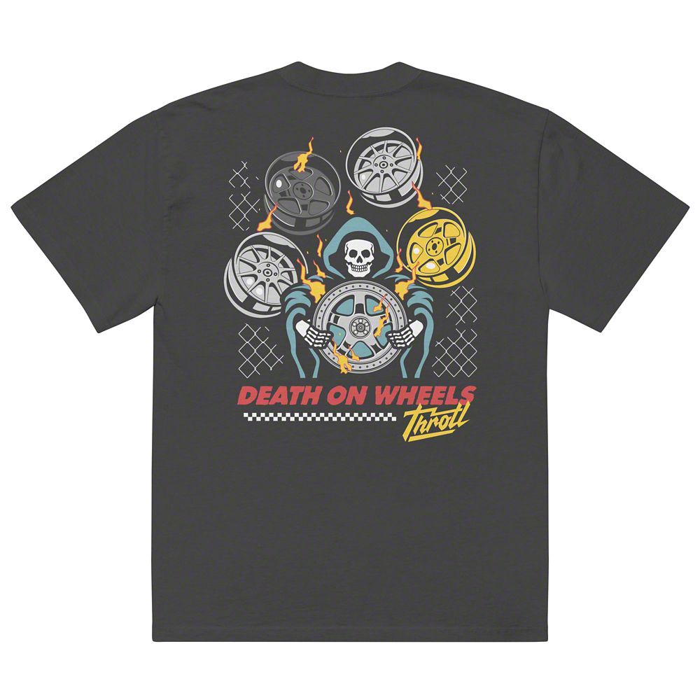 Throtl Death on Wheels Premium Oversized T-Shirt