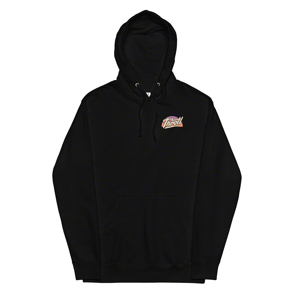 Throtl R35 Orange Clouds Hoodie; Black