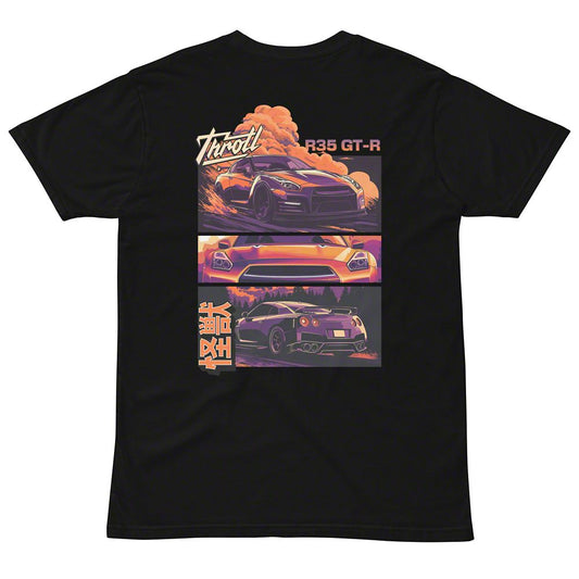 Throtl R35 Orange Clouds Short Sleeve T-Shirt