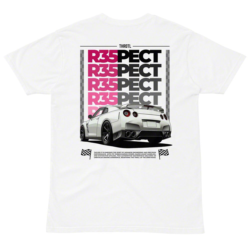 Throtl R35PECT Short Sleeve T-Shirt; White