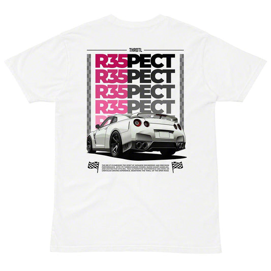 Throtl R35PECT Short Sleeve T-Shirt; White