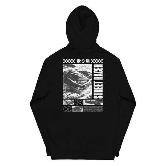 Throtl R35 Street Racer Midweight Hoodie; Black