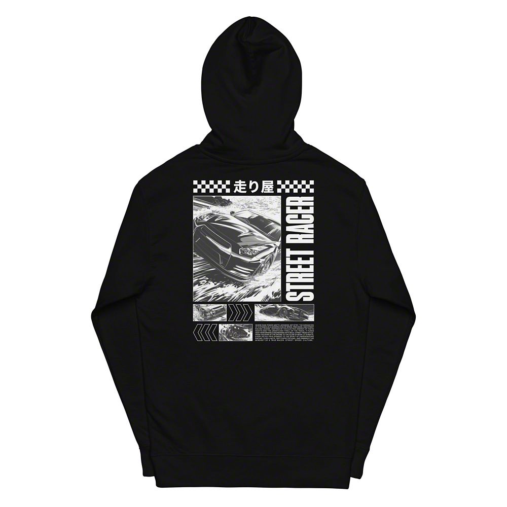 Throtl R35 Street Racer Midweight Hoodie; Classic Navy