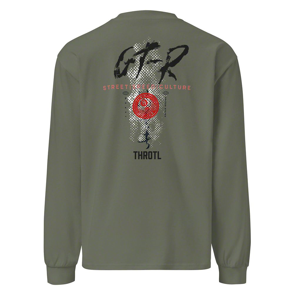 Throtl GTR Street Speed Culture Premium Heavyweight Oversized Long Sleeve Shirt