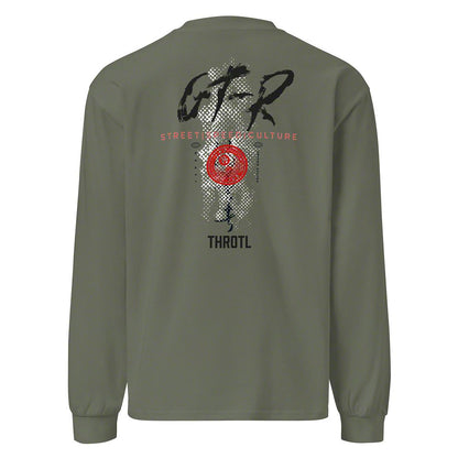 Throtl GTR Street Speed Culture Premium Heavyweight Oversized Long Sleeve Shirt