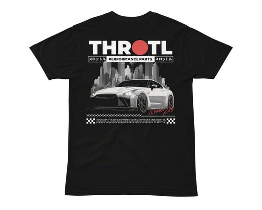 Throtl R35 NightTime Short Sleeve T-Shirt; Black