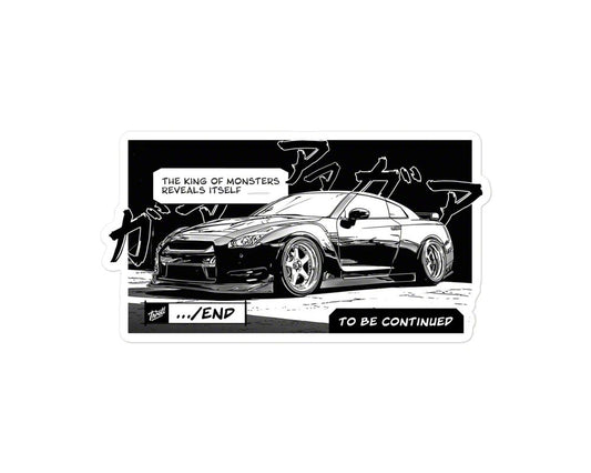 Throtl R35 Comic Slap Sticker; 5.50-Inch x 5.50-Inch