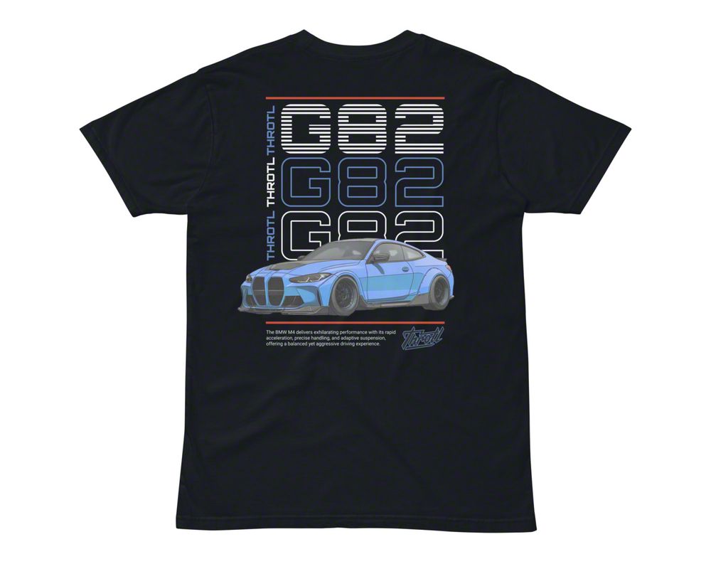 Throtl BMW G82 Short Sleeve T-Shirt; Navy