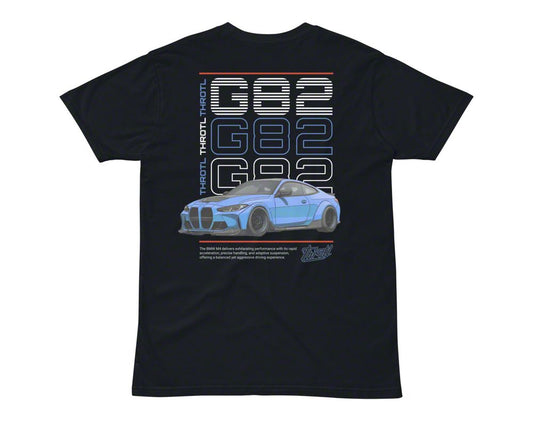 Throtl BMW G82 Short Sleeve T-Shirt; Navy