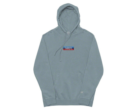 Throtl M Power Dyed Hoodie; Blue Pigment