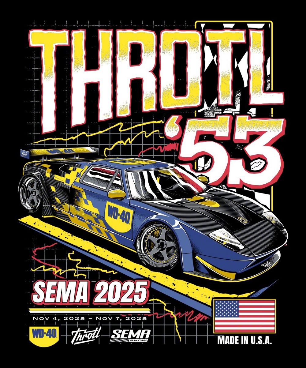 Throtl SEMA Official Ford GT Oversized Short Sleeve T-Shirt