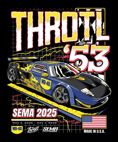 Throtl SEMA Official Ford GT Oversized Short Sleeve T-Shirt