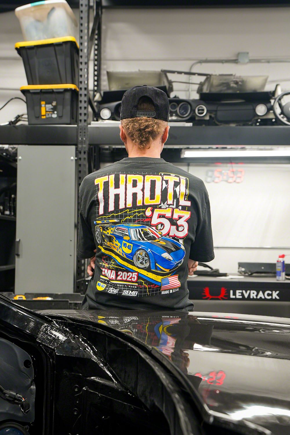 Throtl SEMA Official Ford GT Oversized Short Sleeve T-Shirt