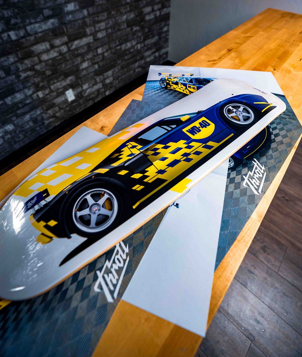 Throtl Limited Edition Ford GT Skateboard Deck