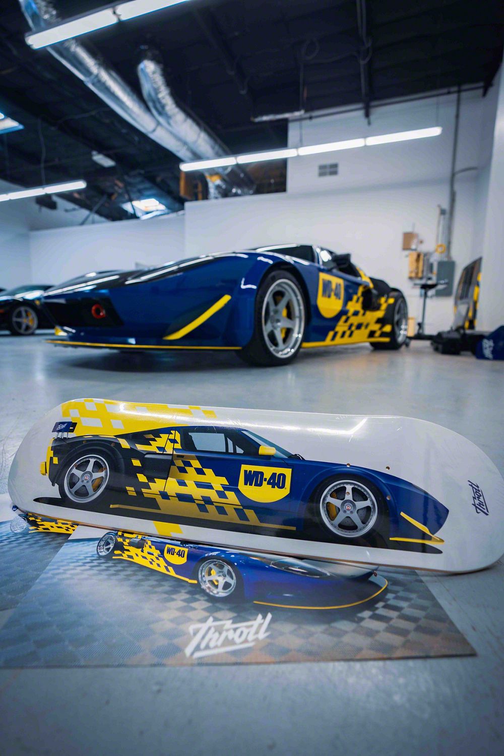 Throtl Limited Edition Ford GT Skateboard Deck