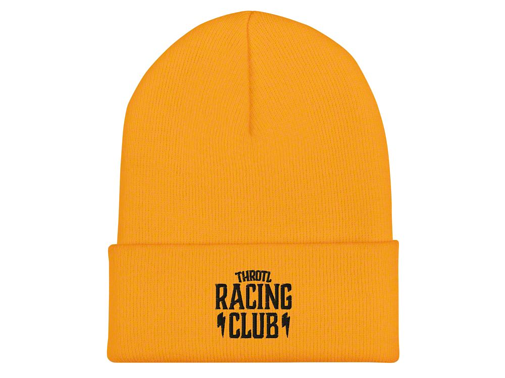 Throtl Racing Club Beanie; Gold